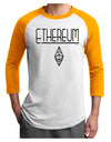 Ethereum with logo Adult Raglan Shirt-Mens T-Shirt-TooLoud-White-Gold-X-Small-Davson Sales