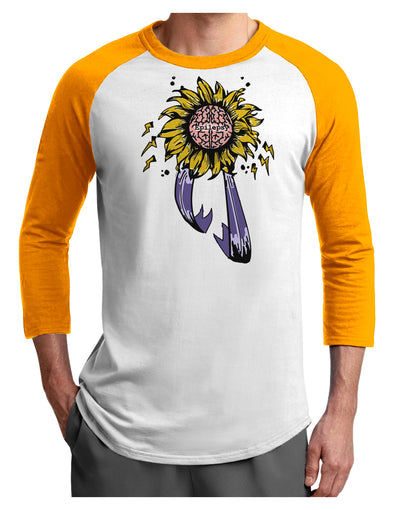 Epilepsy Awareness Adult Raglan Shirt-Mens-Tshirts-TooLoud-White-Gold-X-Small-Davson Sales