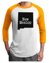 New Mexico - United States Shape Adult Raglan Shirt by TooLoud-TooLoud-White-Gold-X-Small-Davson Sales