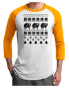 Humping Gay Reindeer Adult Raglan Shirt-Raglan Shirt-TooLoud-White-Gold-X-Small-Davson Sales