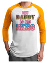 My Daddy is My Hero - Armed Forces - Pink Adult Raglan Shirt by TooLoud-TooLoud-White-Gold-X-Small-Davson Sales