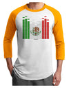 Mexican Flag Levels - Cinco De Mayo Adult Raglan Shirt-TooLoud-White-Gold-X-Small-Davson Sales