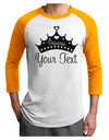 Personalized Princess -Name- Design Adult Raglan Shirt-TooLoud-White-Gold-X-Small-Davson Sales