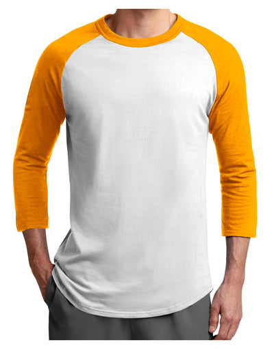 Custom Personalized Image and Text Adult Raglan Shirt-Raglan Shirt-TooLoud-White-Gold-X-Small-Davson Sales