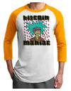 Bitcoin Maniac Crypto Adult Raglan Shirt-Mens T-Shirt-TooLoud-White-Gold-X-Small-Davson Sales