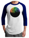 Rainbow Moon Adult Raglan Shirt-Raglan Shirt-TooLoud-White-Royal-X-Small-Davson Sales