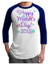 Happy Mother's Day (CURRENT YEAR) Adult Raglan Shirt by TooLoud-TooLoud-White-Royal-X-Small-Davson Sales