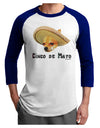 Chihuahua Dog with Sombrero - Cinco de Mayo Adult Raglan Shirt by TooLoud-TooLoud-White-Royal-X-Small-Davson Sales