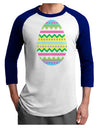 Colorful Easter Egg Adult Raglan Shirt-Raglan Shirt-TooLoud-White-Royal-X-Small-Davson Sales