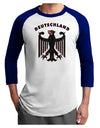 Bundeswehr Logo Deutschland Adult Raglan Shirt-Raglan Shirt-TooLoud-White-Royal-X-Small-Davson Sales