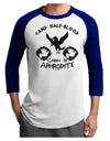Cabin 10 Aphrodite Camp Half Blood Adult Raglan Shirt-TooLoud-White-Royal-X-Small-Davson Sales