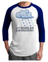 Happy Singles Awareness Day Adult Raglan Shirt-Raglan Shirt-TooLoud-White-Royal-X-Small-Davson Sales