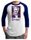 Cosmic Galaxy - E equals mc2 Adult Raglan Shirt by TooLoud-TooLoud-White-Royal-X-Small-Davson Sales