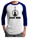 Bass Mom - Mother's Day Design Adult Raglan Shirt-TooLoud-White-Royal-X-Small-Davson Sales