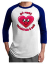 My First Valentine's Day Adult Raglan Shirt-Raglan Shirt-TooLoud-White-Royal-X-Small-Davson Sales