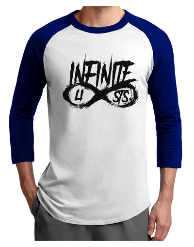 Infinite Lists Adult Raglan Shirt by TooLoud-TooLoud-White-Royal-X-Small-Davson Sales