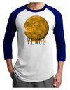 Planet Venus Text Adult Raglan Shirt-Raglan Shirt-TooLoud-White-Royal-X-Small-Davson Sales