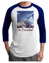 Go Outside Mountain Adult Raglan Shirt by TooLoud-TooLoud-White-Royal-X-Small-Davson Sales