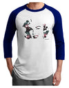 Marilyn Monroe Galaxy Design and Quote Adult Raglan Shirt by TooLoud-TooLoud-White-Royal-X-Small-Davson Sales