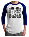 Ultimate Pi Day Design - Mirrored Pies Adult Raglan Shirt by TooLoud-TooLoud-White-Royal-X-Small-Davson Sales