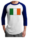 Irish Flag - Flag of Ireland Adult Raglan Shirt-Raglan Shirt-TooLoud-White-Royal-X-Small-Davson Sales