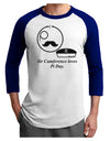 Sir Cumference Loves Pi Day Adult Raglan Shirt-TooLoud-White-Royal-X-Small-Davson Sales