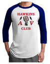 Hawkins AV Club Adult Raglan Shirt by TooLoud-TooLoud-White-Royal-X-Small-Davson Sales