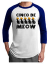 Five Cats - Cinco de Meow Adult Raglan Shirt by TooLoud-TooLoud-White-Royal-X-Small-Davson Sales