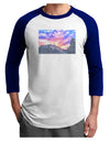 Colorado Rainbow Sunset Watercolor Adult Raglan Shirt-Raglan Shirt-TooLoud-White-Royal-X-Small-Davson Sales