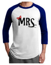 Matching Mr and Mrs Design - Mrs Bow Adult Raglan Shirt by TooLoud-TooLoud-White-Royal-X-Small-Davson Sales