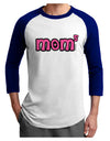 Mom to the Fifth Power - Cute Mom of 5 Design Adult Raglan Shirt by TooLoud-TooLoud-White-Royal-X-Small-Davson Sales