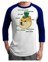 St Patricks Day Leprechaun Doge Adult Raglan Shirt-Raglan Shirt-TooLoud-White-Royal-X-Small-Davson Sales