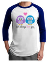 Owl Always Love You Adult Raglan Shirt by TooLoud-TooLoud-White-Royal-X-Small-Davson Sales