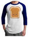 Cute Matching Design - PB and J - Peanut Butter Adult Raglan Shirt by TooLoud-TooLoud-White-Royal-X-Small-Davson Sales