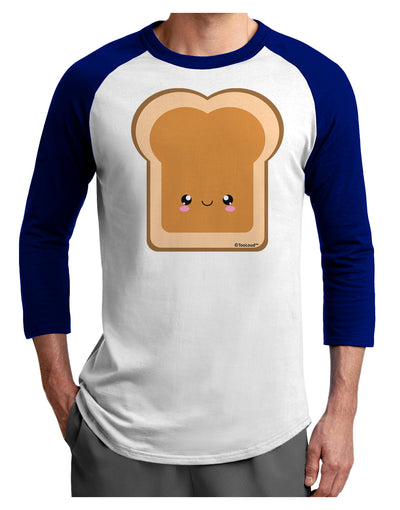 Cute Matching Design - PB and J - Peanut Butter Adult Raglan Shirt by TooLoud-TooLoud-White-Royal-X-Small-Davson Sales