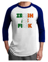 Irish As Feck Funny Adult Raglan Shirt by TooLoud-TooLoud-White-Royal-X-Small-Davson Sales
