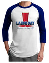 Labor Day - Cheers Adult Raglan Shirt-Raglan Shirt-TooLoud-White-Royal-X-Small-Davson Sales