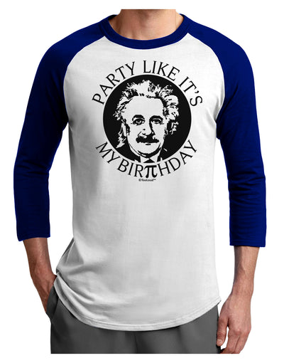 Pi Day - Birthday Design Adult Raglan Shirt by TooLoud-TooLoud-White-Royal-X-Small-Davson Sales