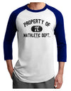 Mathletic Department Distressed Adult Raglan Shirt by TooLoud-TooLoud-White-Royal-X-Small-Davson Sales