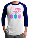 Lil' Egg Hunter - Easter - Pink Adult Raglan Shirt by TooLoud-TooLoud-White-Royal-X-Small-Davson Sales