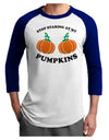 Stop Staring At My Pumpkins Adult Raglan Shirt by TooLoud-TooLoud-White-Royal-X-Small-Davson Sales