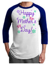 Happy Mother's Day Design Adult Raglan Shirt by TooLoud-TooLoud-White-Royal-X-Small-Davson Sales