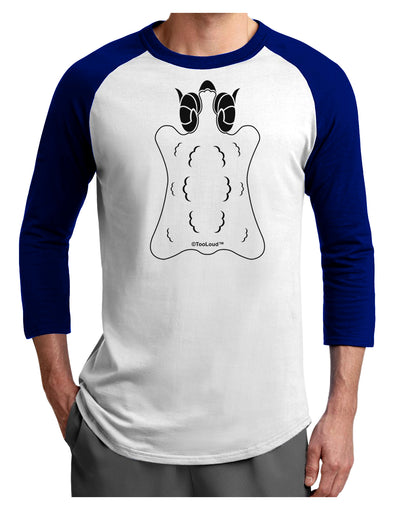 Golden Fleece Black and White Design Adult Raglan Shirt by TooLoud-TooLoud-White-Royal-X-Small-Davson Sales