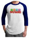 Nicu Nurse Adult Raglan Shirt-TooLoud-White-Royal-X-Small-Davson Sales