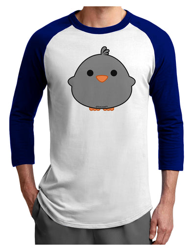 Cute Little Chick - Black Adult Raglan Shirt by TooLoud-TooLoud-White-Royal-X-Small-Davson Sales