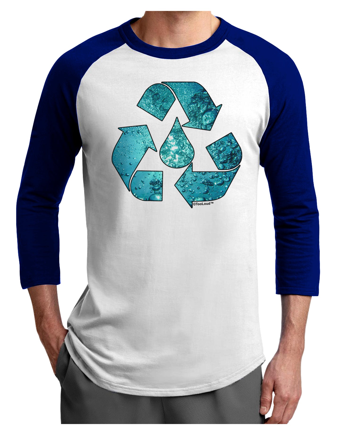 Water Conservation Adult Raglan Shirt by TooLoud-TooLoud-White-Royal-X-Small-Davson Sales