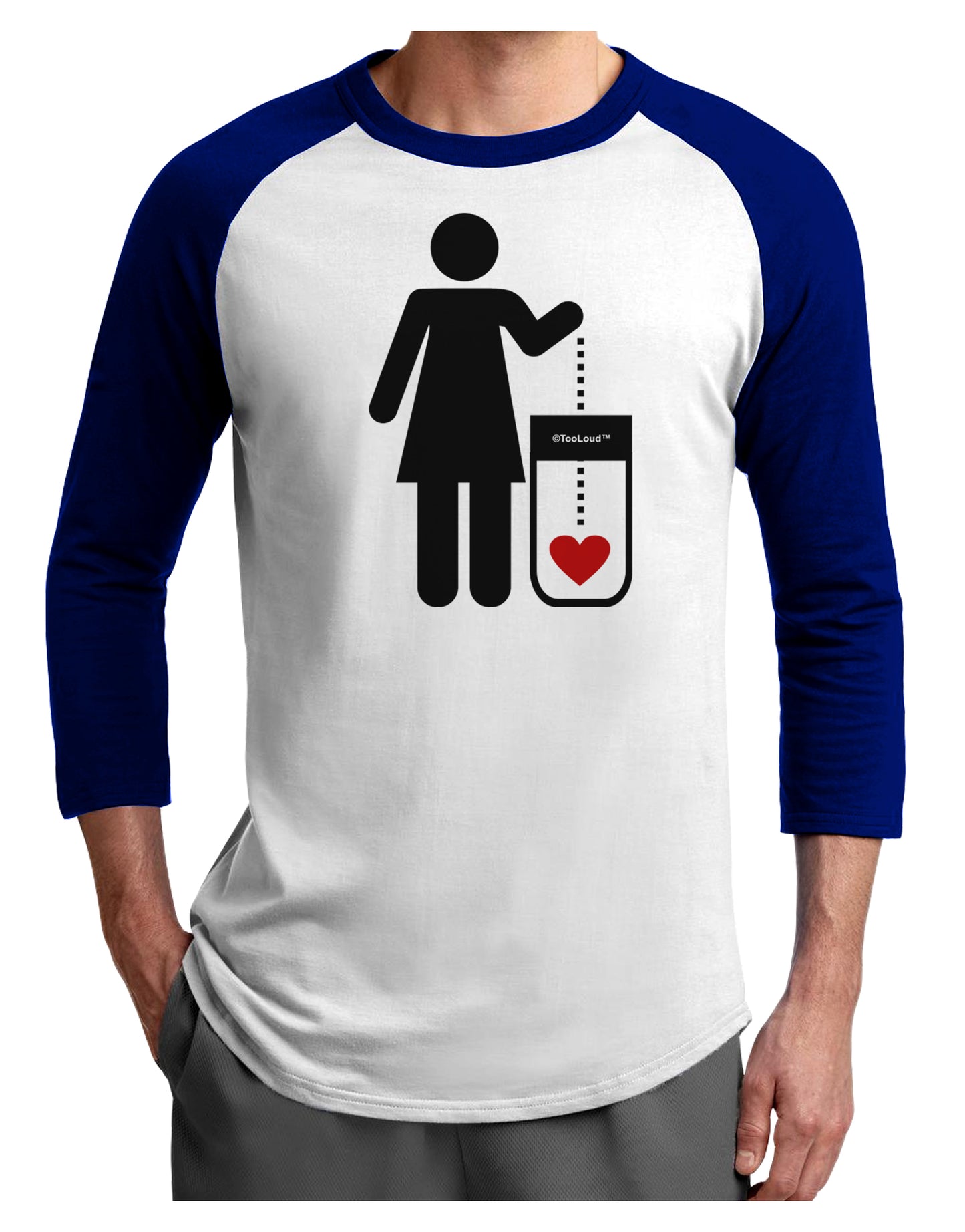 Single and Happy - Single Woman Adult Raglan Shirt by TooLoud-TooLoud-White-Royal-X-Small-Davson Sales