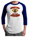 Rescue Dogs - Superpower Adult Raglan Shirt-TooLoud-White-Royal-X-Small-Davson Sales