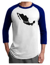 Mexico - Casa - Cinco De Mayo Adult Raglan Shirt-TooLoud-White-Royal-X-Small-Davson Sales