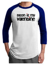 Bacon is My Valentine Adult Raglan Shirt by TooLoud-TooLoud-White-Royal-X-Small-Davson Sales